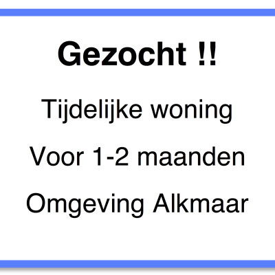 Rosa zoekt een Huurwoning / Appartement in Alkmaar
